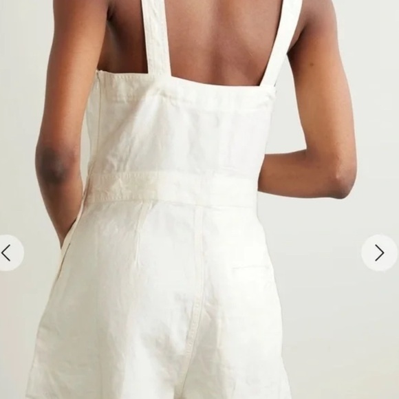 NWT Polo by Ralph Lauren White Turkish Hemp Cotton Romper - Picture 2 of 8